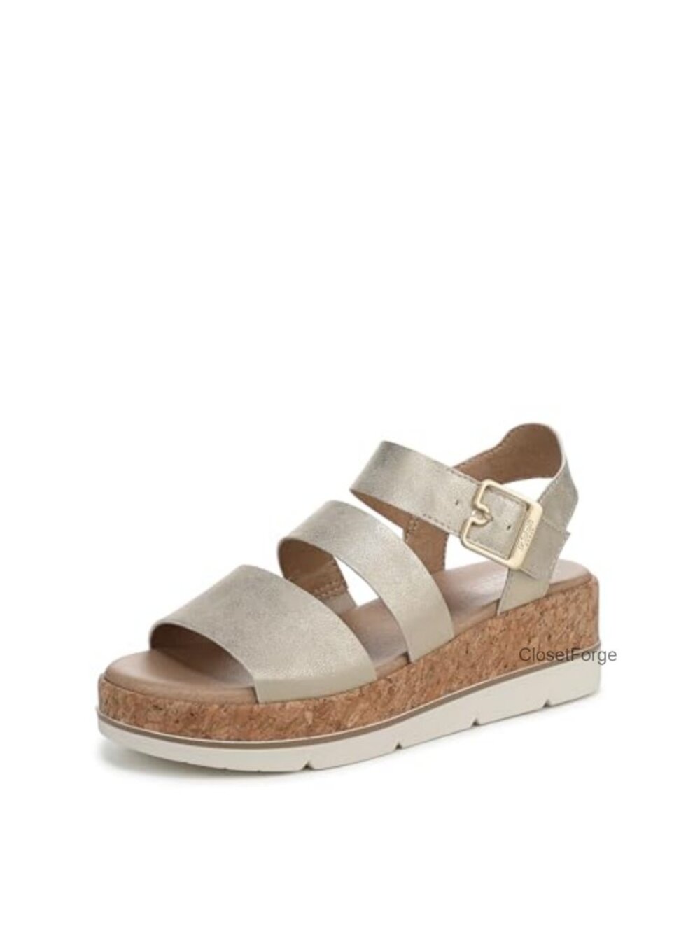 Platform Wedge Sandals Espadrille Strappy Faux Leather